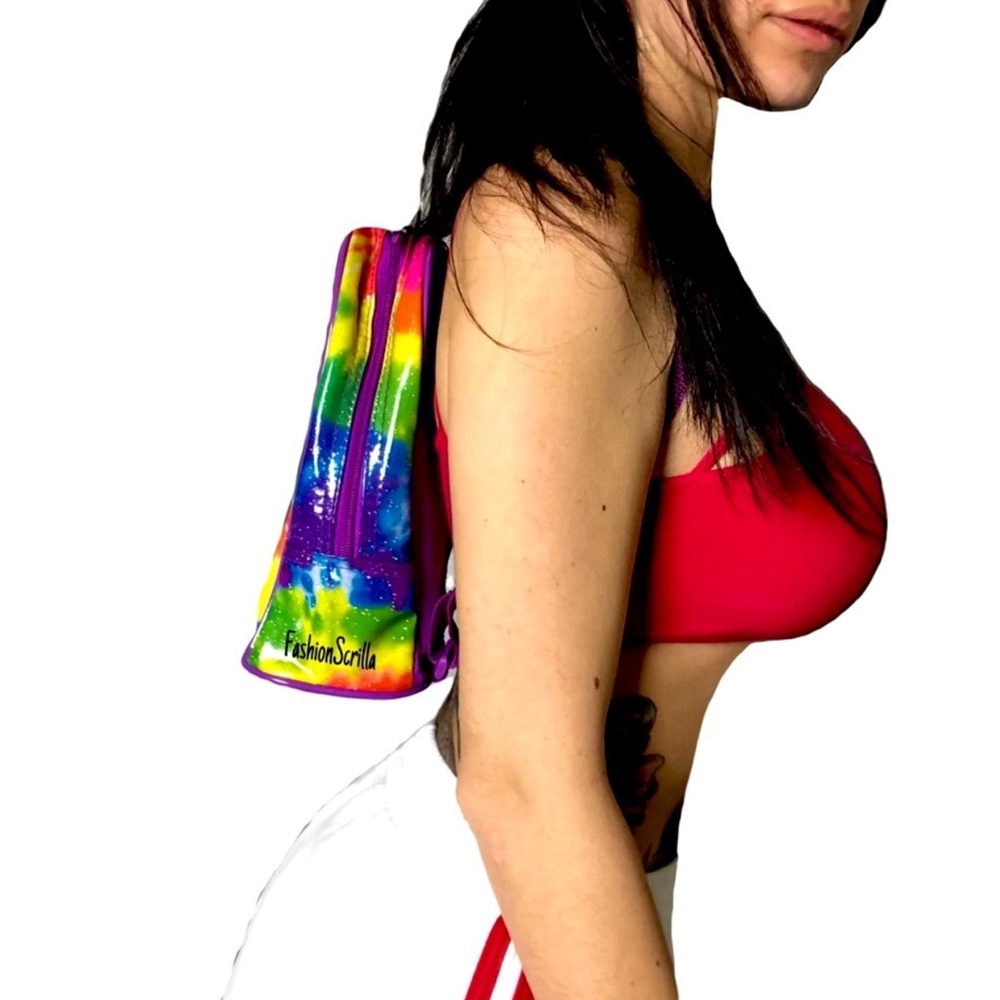 Lisa Frank Y2K Vintage Tie Dye Mini Backpack - Picture 8 of 10